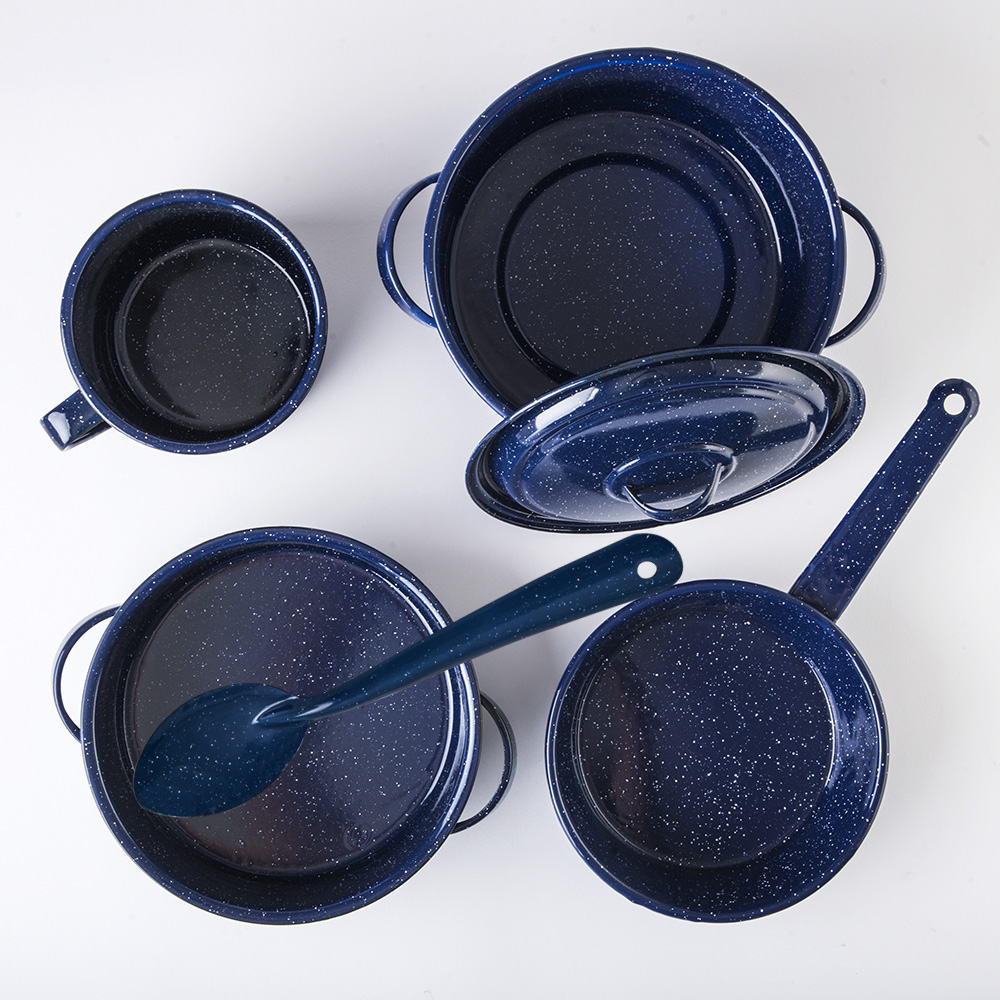 Batería De Cocina Antiadherente Cinsa Roca 6 piezas Azul